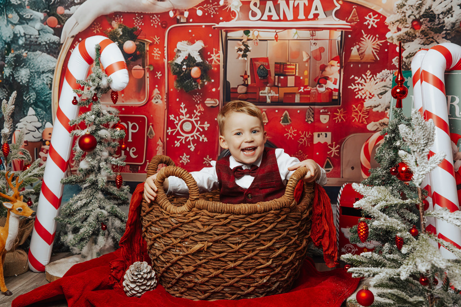 Kind beim Weihnachtsshooting
